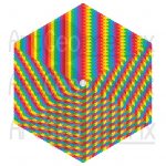 Optical illusion geometric art