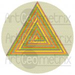 Triangle of equals geometric art