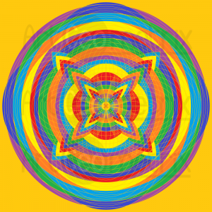 Dazzle burst infinity pattern art print