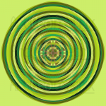 Green scene infinity pattern art print