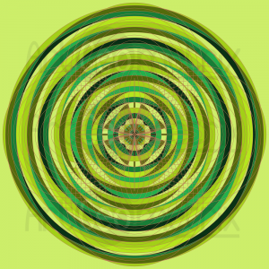 Green scene infinity pattern art print