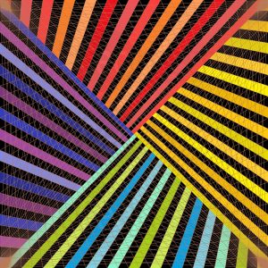 Stripe attack geometric art