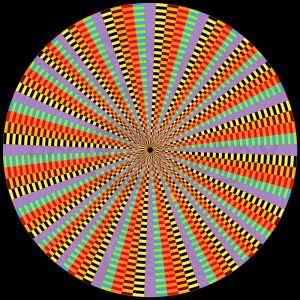 Disco wheel geometric art